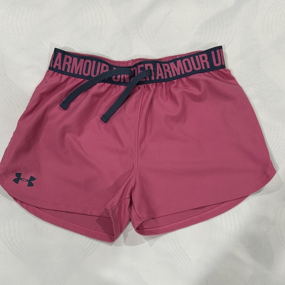 Under Armour Women's Athletic Shorts in Pink and Black